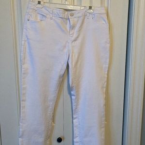 White Straight Leg Jean by Simply Vera Vera Wang